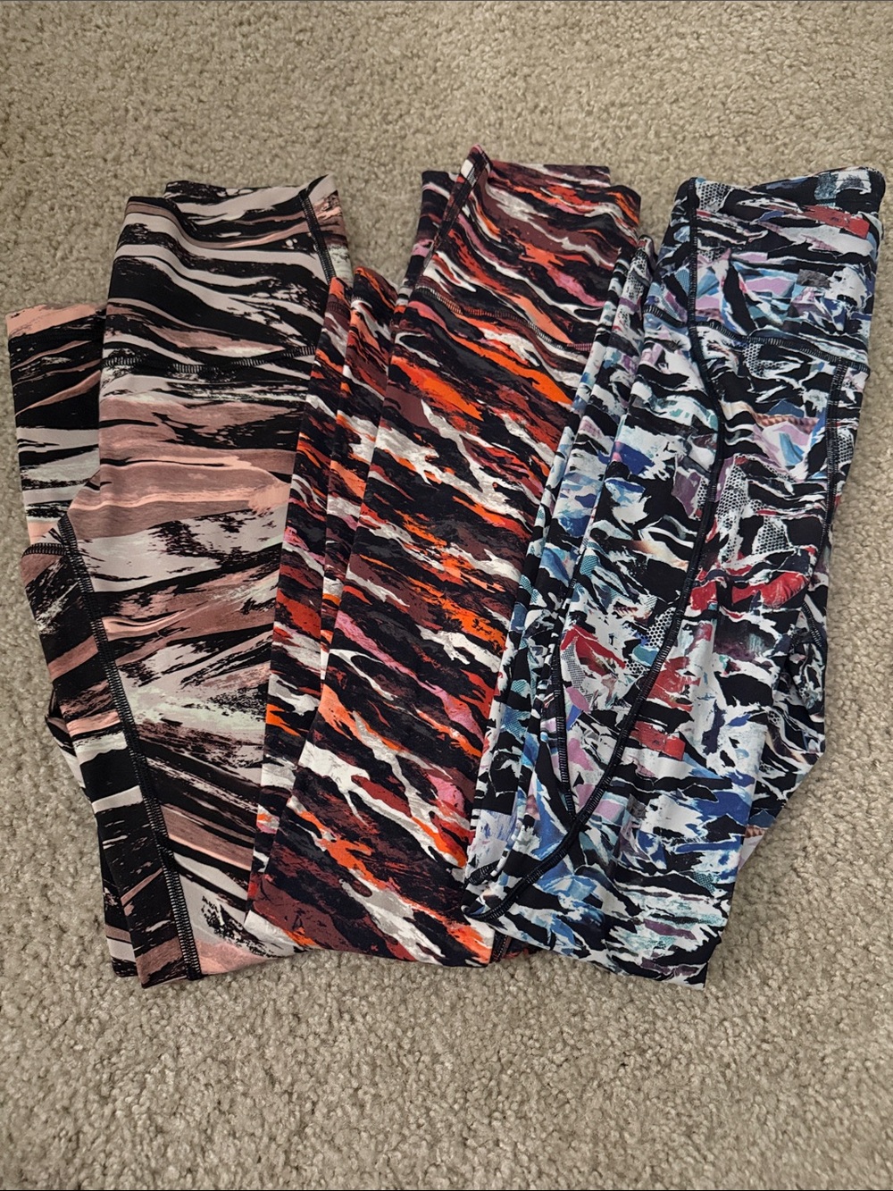 Lululemon 🤎BUNDLE🤎Multicolor Abstract Print Leggings